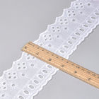 Customized 7.5cm Cotton Hollow Embroidery Lace Trim