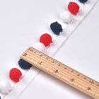 Colorful Mini  Tassel Fringe 3cm Pom Pom Trim