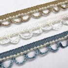 Tassel  Polyester Beads Pearl Fringe Trim 2cm