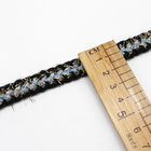 20KJ50  Polyester Metallic 1cm Crochet Braid Trim