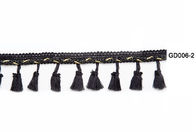 1.3cm Black Curtain Tassels And Trimmings