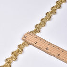 20KJ68 1.5cm Metallic Crochet Gimp Braid Trim
