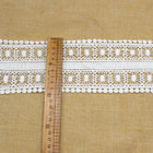 Customized Flat 9cm Embroidery Lace Trim For Clothes Decor