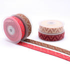 25mm Polyester Jacquard Webbing Trim For Shoes