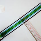 3.8cm Nylon Blue White Green Strip Webbing Tape For Garment
