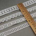 OEM Polyester White Embroidery Lace Trim Edges For Dress