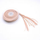 4mm 5mm 6mm Braided Polyester Cord Flat Knitting Narrow Ribbon