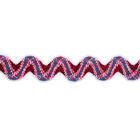 Polyester Zig Zag Ribbon Trim Custom 3cm Width Colorful