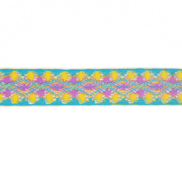 20KJ29 Colorful  Braiding 4cm Cotton Lace Trim